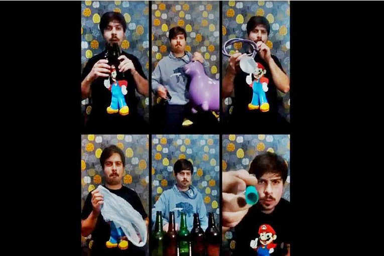 VIDEO: Músico concordiense reprodujo el hit viral del momento con instrumentos insólitos