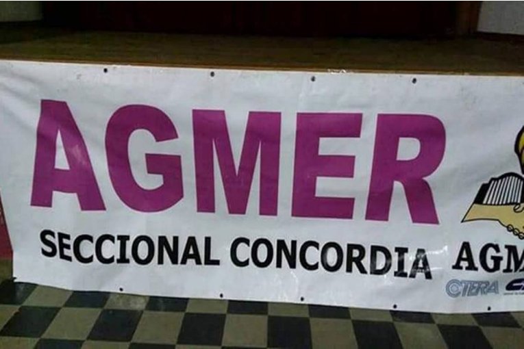 AGMER Concordia informó de la realización de "reclamos" por problemas en los pagos acordados con el gobierno
