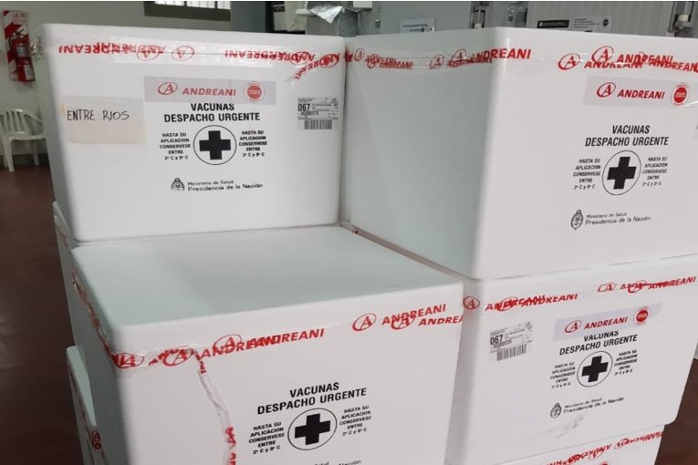 Entre Ríos recibió más de 49 mil dosis de la vacuna AstraZeneca contra el coronavirus