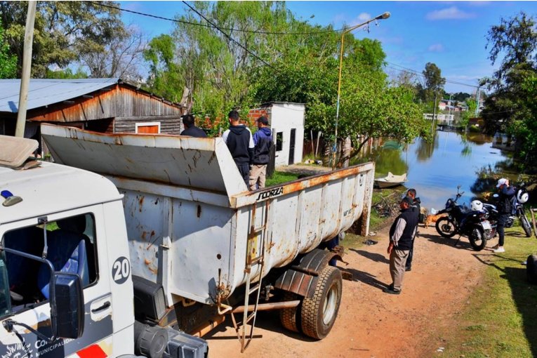 En Concordia ya son casi 300 las familias desplazadas por la actual creciente