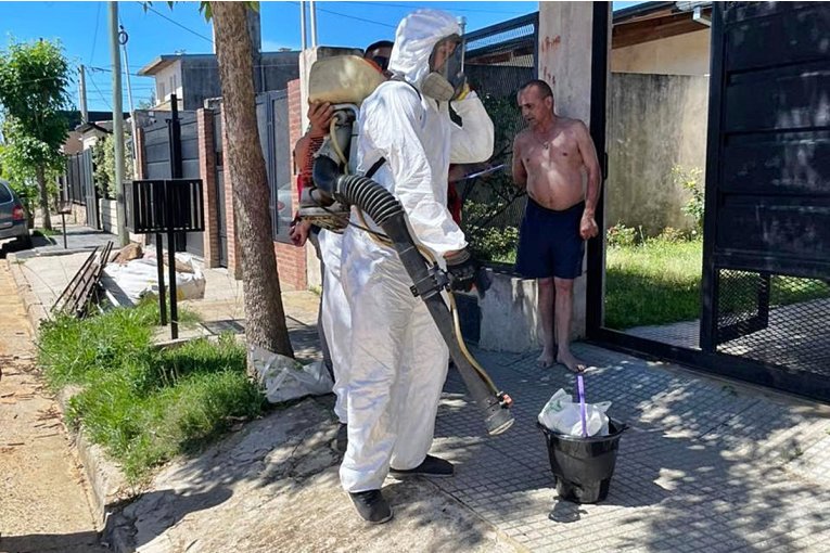 A municipalidad realizó acciones de bloqueo ante la confirmación de un caso de dengue